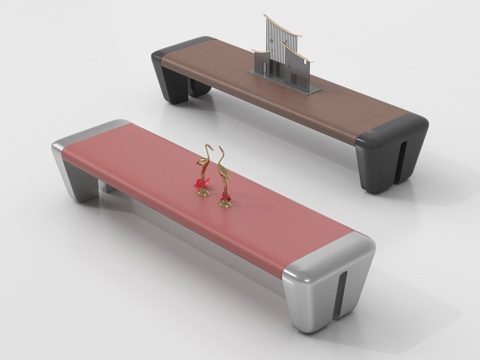  现代床尾凳 沙发凳 长凳 换鞋凳3d模型 