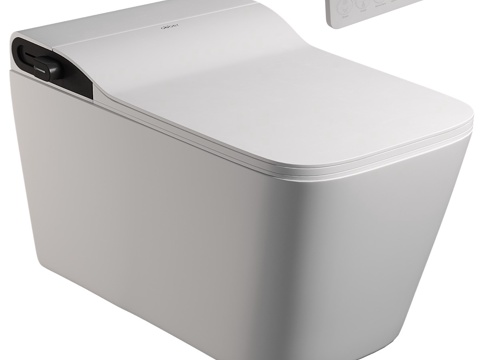  现代智能马桶3d模型 