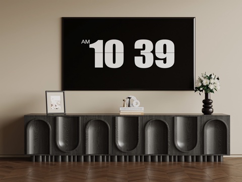  法式电视柜 矮柜3d模型 