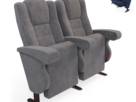  剧场椅 电影椅3d模型 