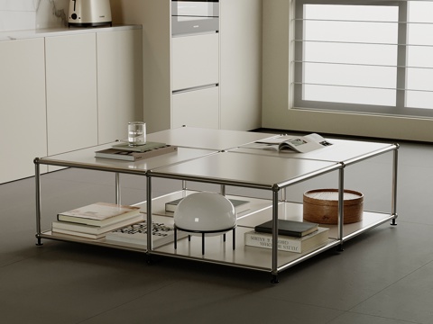  现代茶几su模型 