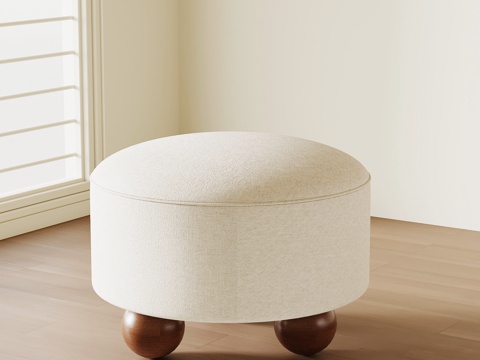  现代中古凳子 换鞋凳3d模型 