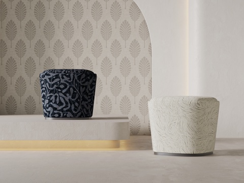  现代换鞋凳 沙发凳su模型 