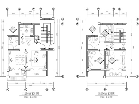  桐梓县度假民宿施工图cad施工图 