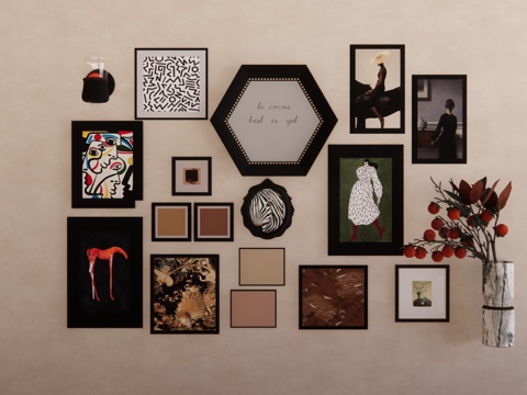 摆件 陈设 挂画 陈设饰品 小品 摆设 挂件su模型