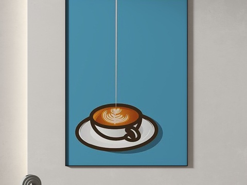  现代，简约，复古，北欧，装饰画3d模型 