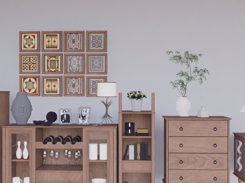 摆件 陈设饰品 室内小品 饰品 陈设 景观 挂画 小品 挂件su模型