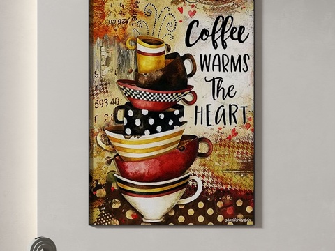  现代，简约，复古，北欧，装饰画3d模型 