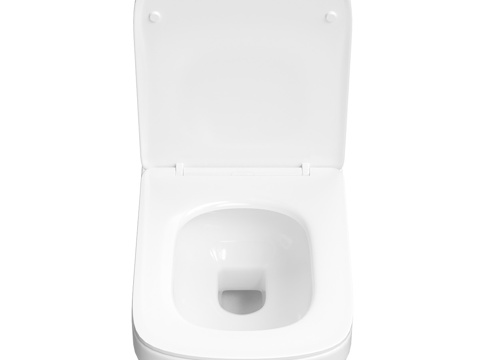  现代极简壁挂式马桶3d模型 