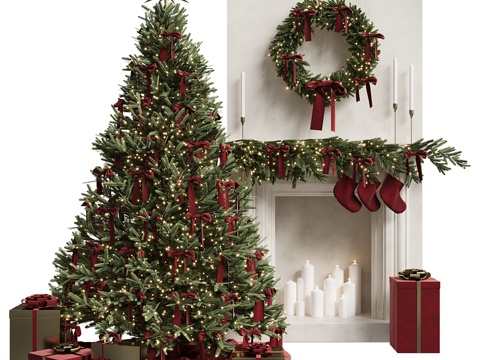  圣诞装饰3d模型 