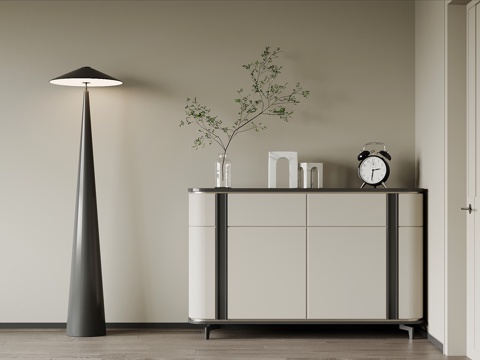  现代玄关柜 边柜su模型 