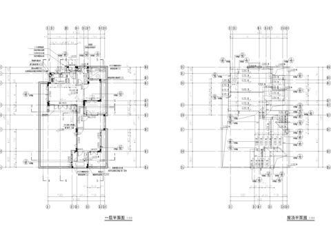 春风民宿建筑施工图cad施工图