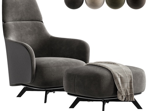  单人沙发3d模型 