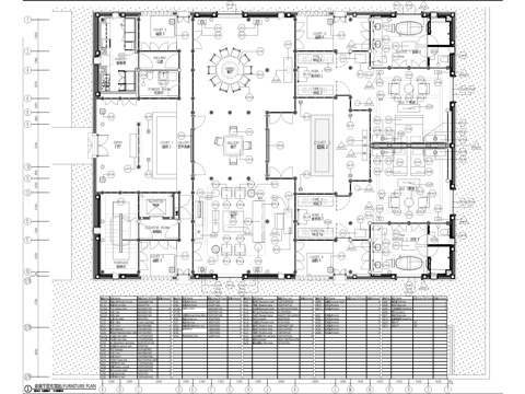  上海安缦民宿施工图cad施工图 