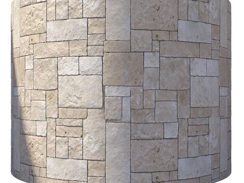  新中式外墙砖 文化砖3d模型 