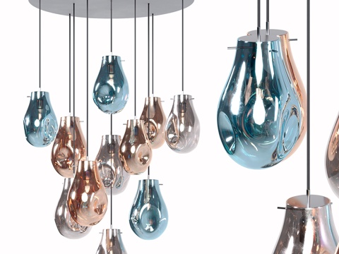  现代装饰吊灯3d模型 