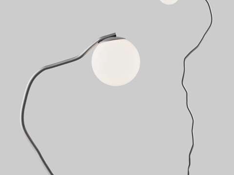  现代意式极简落地灯3d模型 