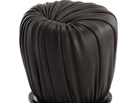  现代意式皮革脚凳3d模型 