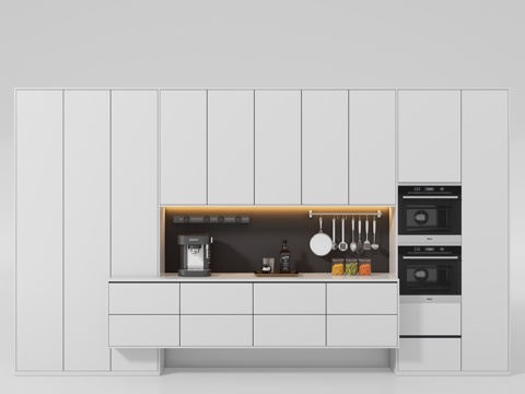  现代酒柜3d模型 