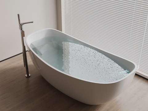  现代浴缸 独立浴缸3d模型 