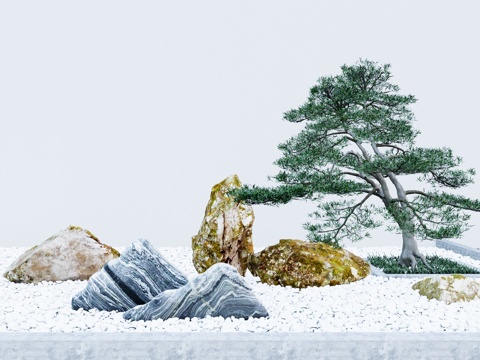  微景观 室内景观 水景 景观 庭院 阳光房 屋顶花园su模型 