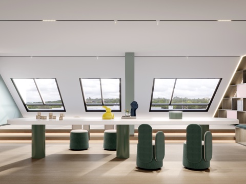  现代儿童娱乐室3d模型 