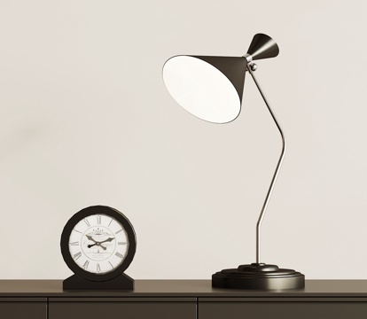  现代轻奢台灯su模型 