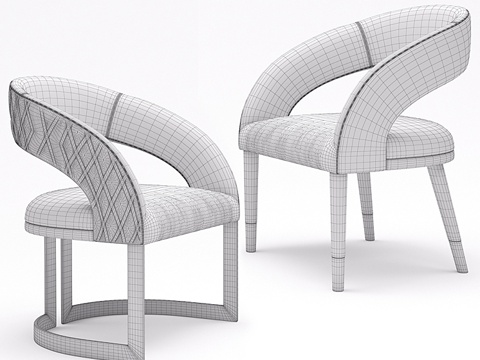  单椅/餐椅/扶手椅3d模型 