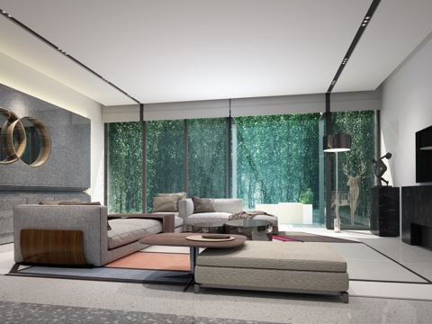  高端别墅 最新全套施工图 效果图合集cad施工图 