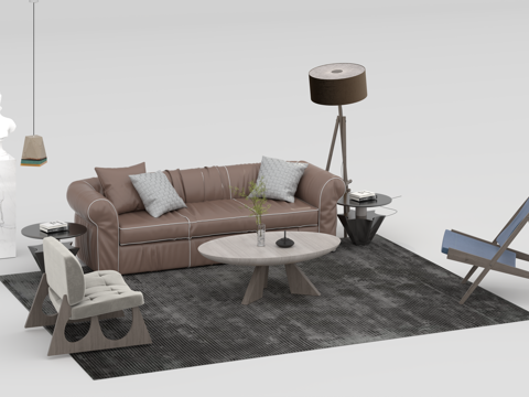  沙发组合3d模型 