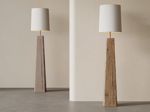 现代中古风落地灯su模型