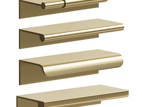  现代轻奢家具拉手 金属拉手3d模型 