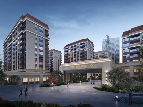  欧式  建筑外观 小区住宅3D模型3d模型 