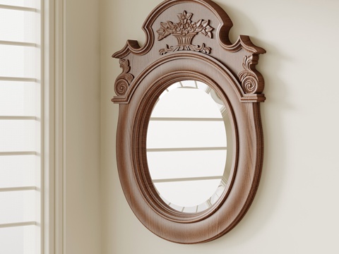 中古风镜子su模型