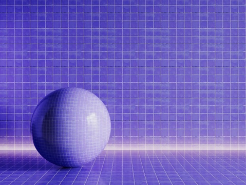  现代蓝色瓷砖 厨房瓷砖 洗手间瓷砖 地砖 墙砖3d模型 