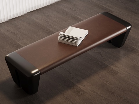 现代意式换鞋凳 床尾凳 沙发凳su模型