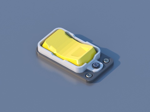  电源开关 按钮 五金件 零件3d模型 