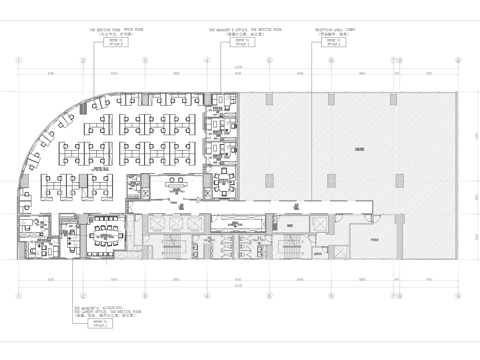 700平办公室 最新全套施工图合集cad施工图