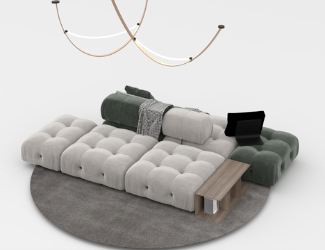  沙发组合3d模型 