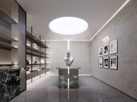  现代储藏间3d模型 