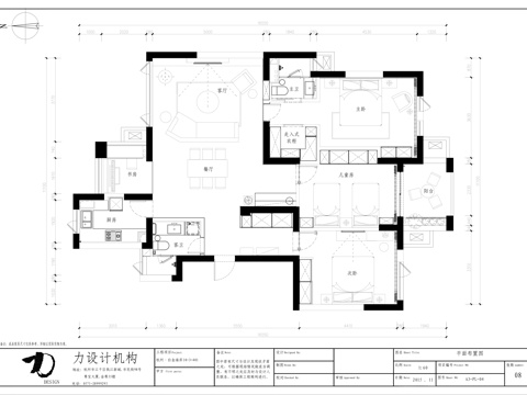 轻奢大平层 样板间 最新全套施工图合集cad施工图 