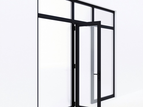  阳台门Alumil3d模型 