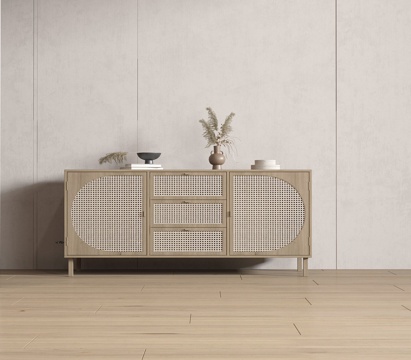  现代边柜 斗柜3d模型 