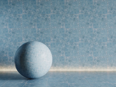  现代蓝色瓷砖 厨房瓷砖 洗手间瓷砖 地砖 墙砖3d模型 