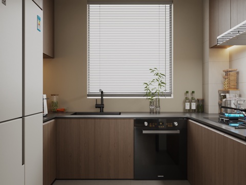 宋代美学厨房灶台su模型