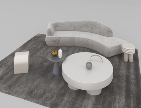  沙发组合3d模型 