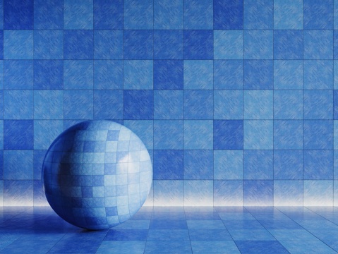  现代蓝色瓷砖 厨房瓷砖 洗手间瓷砖 地砖 墙砖3d模型 