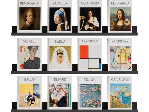  现代书籍3d模型 