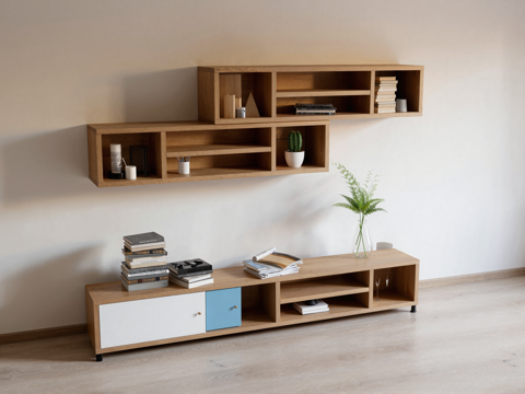 高端轻奢壁柜su模型