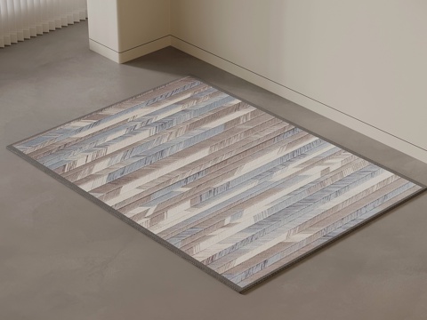  现代地毯 方形地毯3d模型 